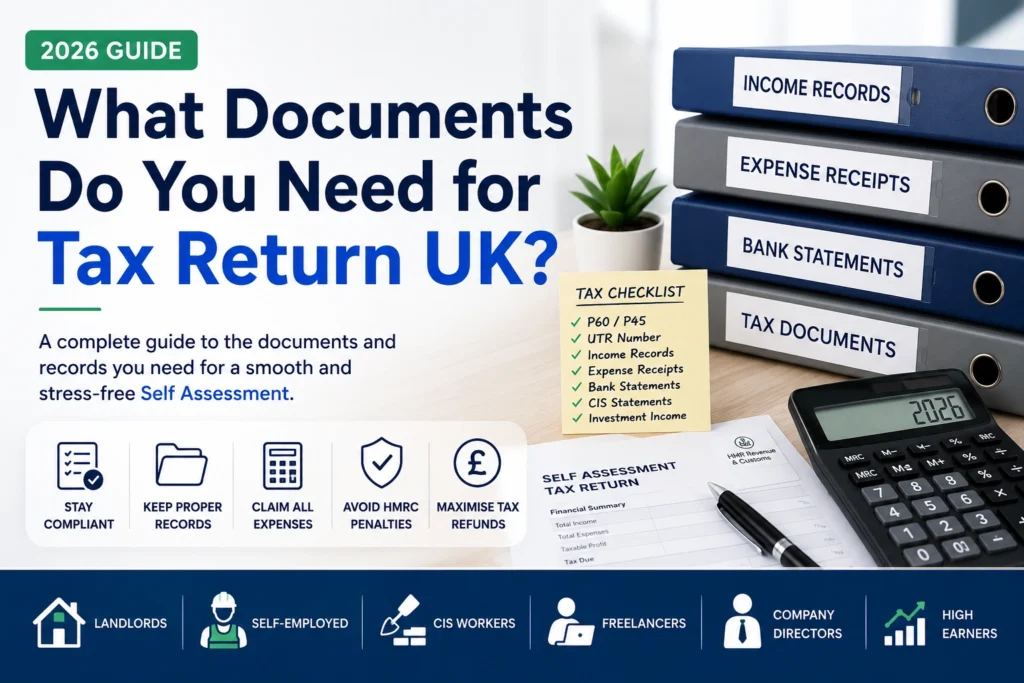 What Documents Do You Need for Tax Return UK? Complete 2026 Guide