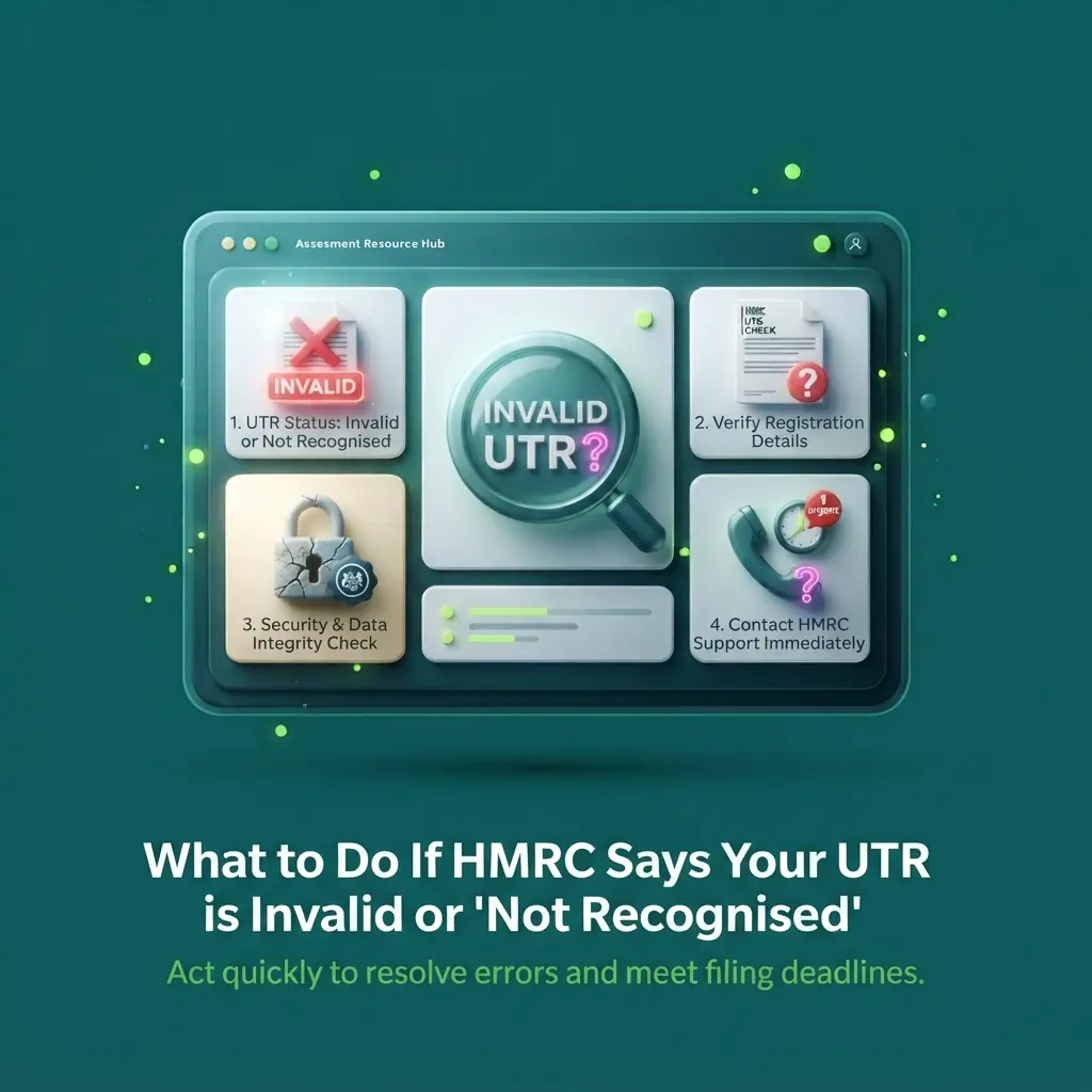 Invalid or not recognised UTR