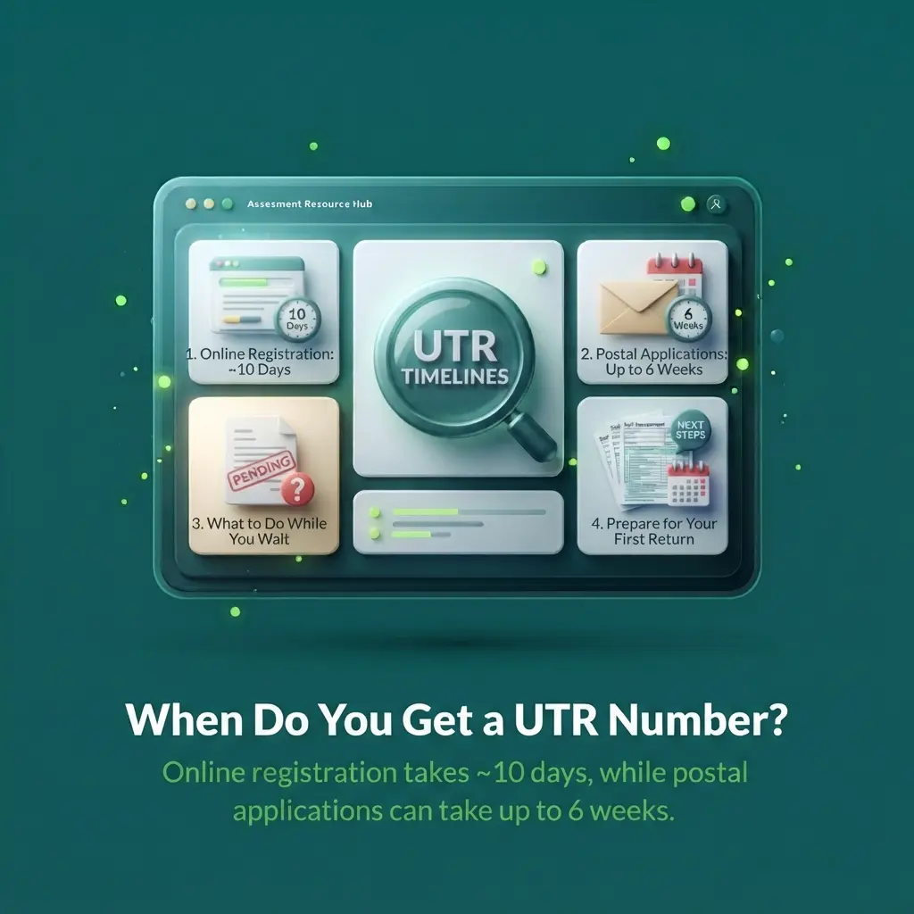 When do you get a UTR number in UK